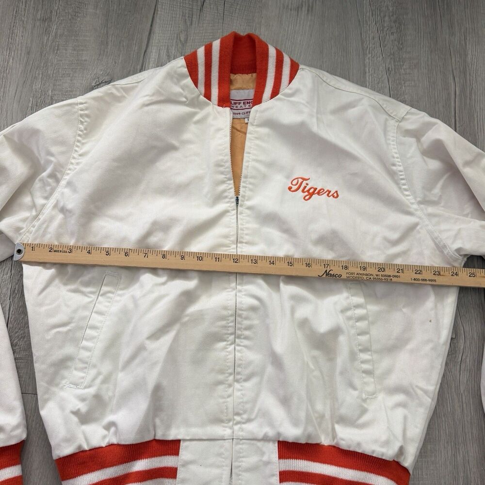Vintage 1980s Cliff Engle Clemson Varsity Jacket Large Made in USA READ - Picture 8 of 14